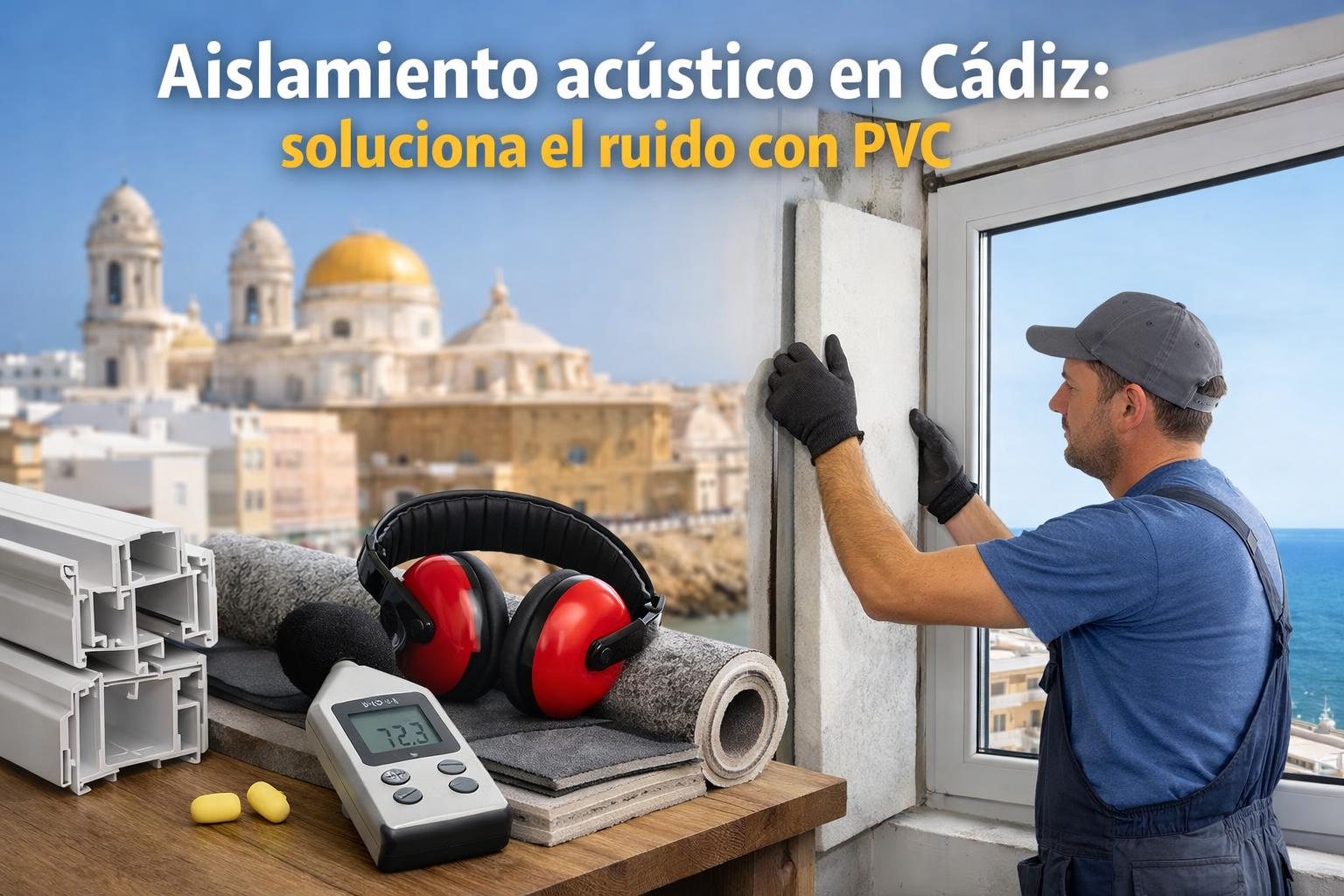 Aislamiento acústico en Cádiz: soluciona el ruido con PVC